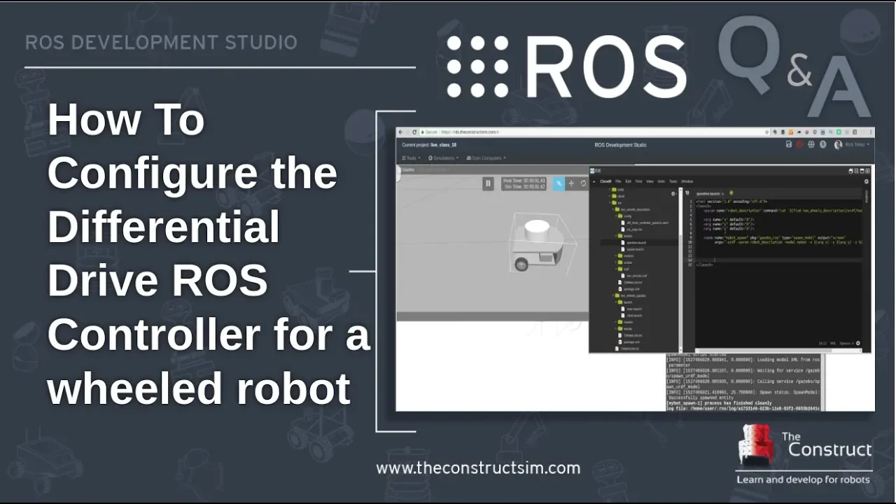 [ROS Q&A] 126 - How to configure the differential drive ROS controller