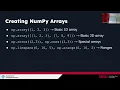 Data Science with Python Workshop Part 1 NumPy