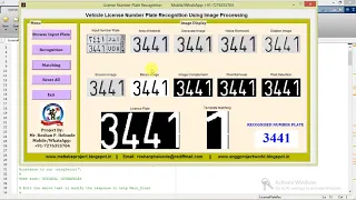 Matlab Code for Vehicle License Number Plate Recognition VLNPR Using Image Processing