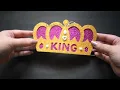 DIY KING Crown making with Paper | How to make King Crown at Home | Father's Day Craft | Tiara Crown