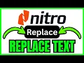 How To REPLACE TEXT In Nitro PDF QUICK EASY 2026