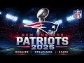 New England Patriots 2025 Season Every Game Results Standings Stats NFL