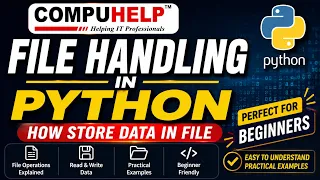 File Handling in Python Read Write Append Create Files Python Tutorial 2026 COMPUHELP