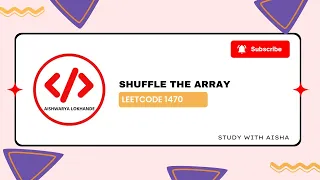 Leetcode Easy 1470 Shuffle the Array Easy In 8 minutes Java Easy Solution