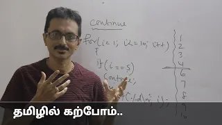 Break and Continue Statements in C Language Explained in Tamil