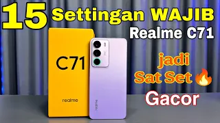 mandatory settings for realme c71 to make it run smoother 