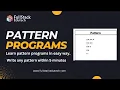 Stars Triangle Pattern Pattern Programs FullStack Edutech