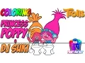 Trolls Princess Poppy and DJ Suki Coloring Pages - Trolls Movie Coloring Book for Kids
