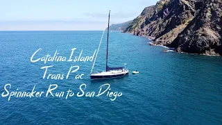 Sailing in Paradise and Transpac 2023 Rounding Catalina #ourladydefiant #yachtracing #sailing