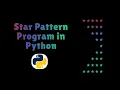 star pattern program in python