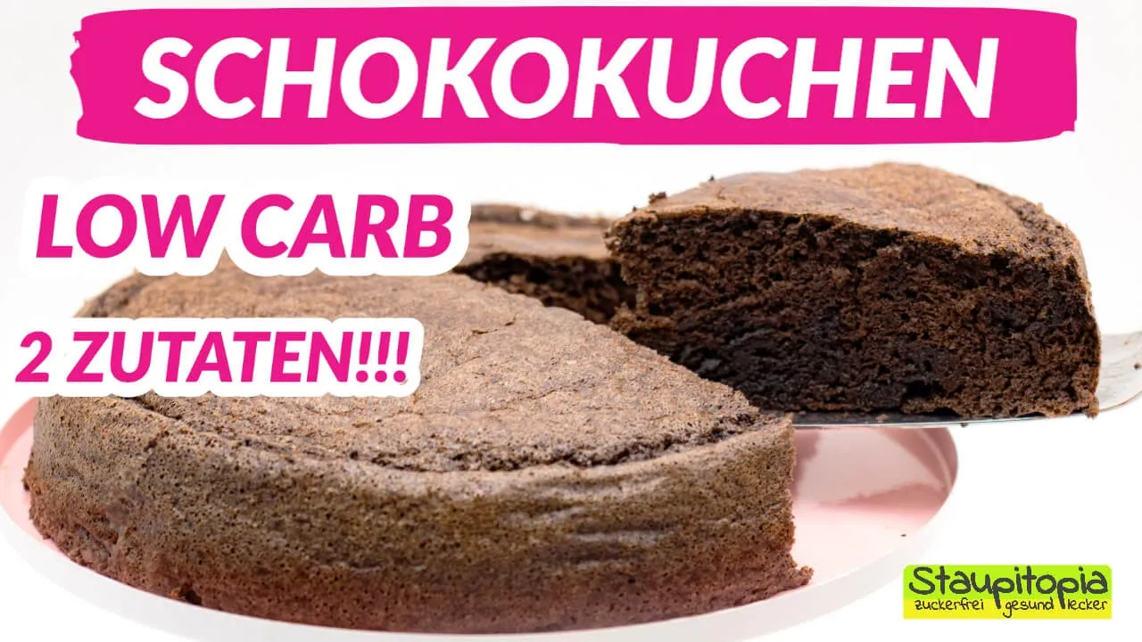 Saftiger Apfelmuskuchen ohne Zucker und Mehl | Low Carb Kuchen Rezepte