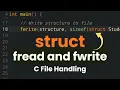 Write and Read Structure Data to a Binary File in C Programming using fwrite and fread