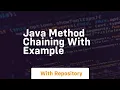java method chaining with example