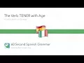 60-Second Spanish Grammar The Verb TENER with Age via The LEAF Project