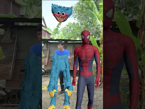 Spider-Man and wuggy huggy body assembly