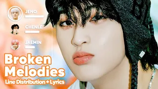 nct dream broken melodies line distribution lyrics karaoke patreon requested