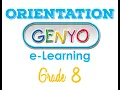 GRADE 8 Genyo E-Learning Orientation