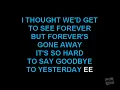 Boyz II Men - It's So Hard To Say Goodbye To Yesterday (Karaoke)
