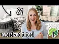 1 Dollar Tree Custom Oversized Totes NO SEW SECRET from DoItOnaDime