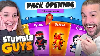 MEGA PACK OPENING STUMBLE GUYS ! ON VEUT UN SKIN SPECIAL !