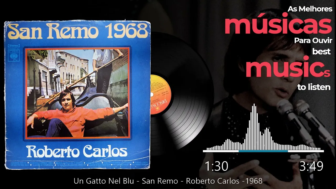 Un Gatto Nel Blu - San Remo - Roberto Carlos - 1968