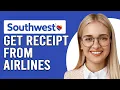 How To Get A Receipt From Southwest Airlines How Do I Get A Detailed Receipt From Southwest