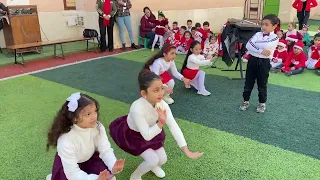 استعراض اغنية معلمين زعلت طاب معلش لا متقفش من احتفال الكريسماس 2025 Kg 