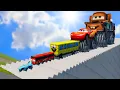 Download Lagu Big \u0026 Small Motorcycles \u0026 Cars vs Stair | BeamNG.Drive