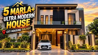 5 Marla Plus Ultra Modern House for Sale in Citi Housing Sialkot | Luxury home 