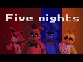 STUCK INSIDE ▶ FNAF MUSIC ANIMATED VIDEO (Living Tombstone, Black Gryph0n,Baasik,Kevin Foster)