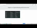 Ag-grid in Angular 11 with Dynamic Data