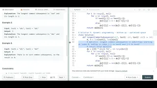 Longest Common Subsequence - Leetcode 1143
