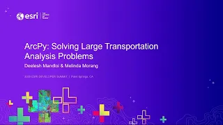 ArcPy Solving Large Transportation Analysis Problems