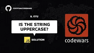 Is the string uppercase - 8 kyu