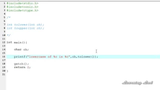 86 tolower toupper Functions in C Programming Tutorial for Beginner