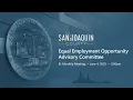 SJC Equal Employment Opportunity Advisory Committee Bi-Monthly Meeting June 4 2025