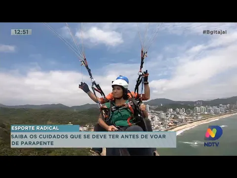 Saiba os cuidados que se deve ter antes de voar de parapente