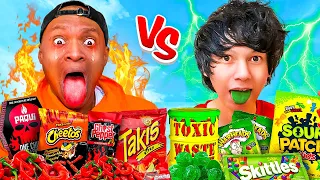 Eating The World's SPICIEST vs SOUREST FOODS (ft. Shawn Stokes)