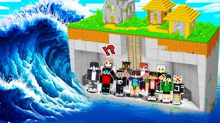 I Built DOOMSDAY Bunker to Save EVERYONE in Minecraft (Tagalog)