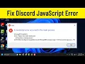 How to Fix Discord s A JavaScript Error Occurred in the Main Process Issue FIXED