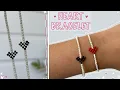 easy HEART BRACELET tutorial - for beginners