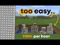 EASY Minecraft Iron Farm 26 1 17 Stacks Per Hour