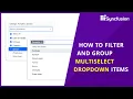 How to Filter and Group the Blazor MultiSelect Dropdown Items