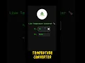 Make a Temperature Converter in 1 Minute HTML JS