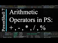 PowerShell 7 Tutorial 12 Arithmetic Operators