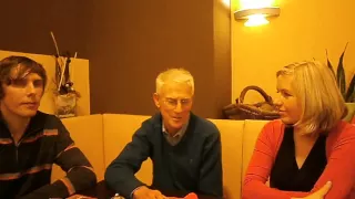 Eva, Zdenek and me in Brno (in Czech)