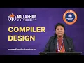 Compiler Design Phases of Compiler Parsing Code Generation MRU E-Learning