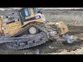 Lagu Cat D8R Dozer Ripping Rock Layers On A Road Construction Site - Sotiriadis/Labrianidis 4k