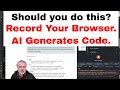 Free AI can create web automation code from Chrome Dev Tools Recording