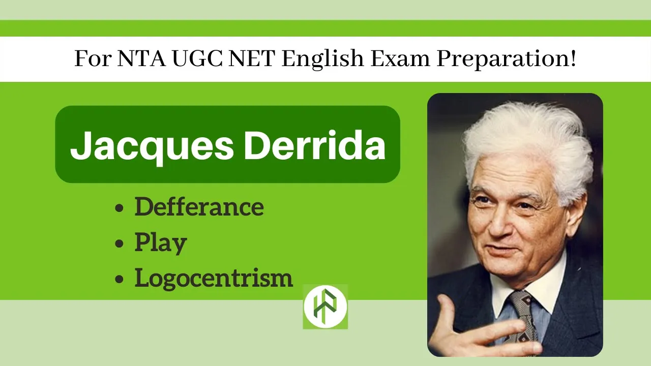 Jacques Derrida I Deconstruction I Aporia I Differance I Suppliment I Logocentrism I Key Texts